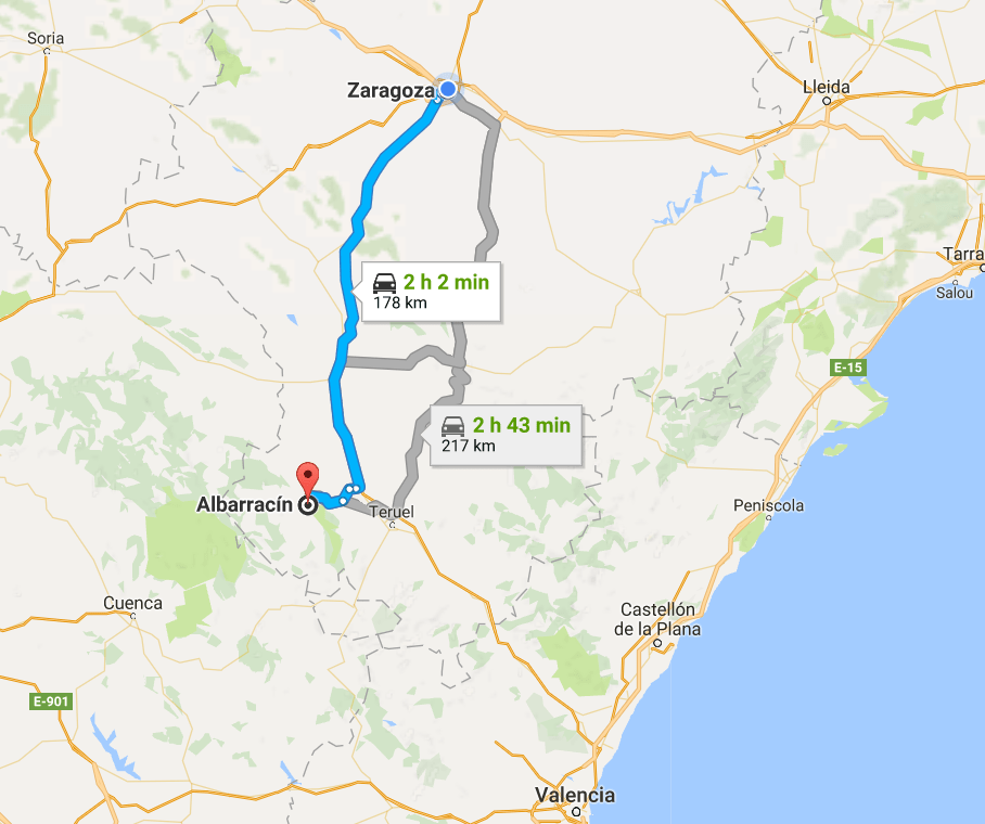 zaragozaToAlbarracin